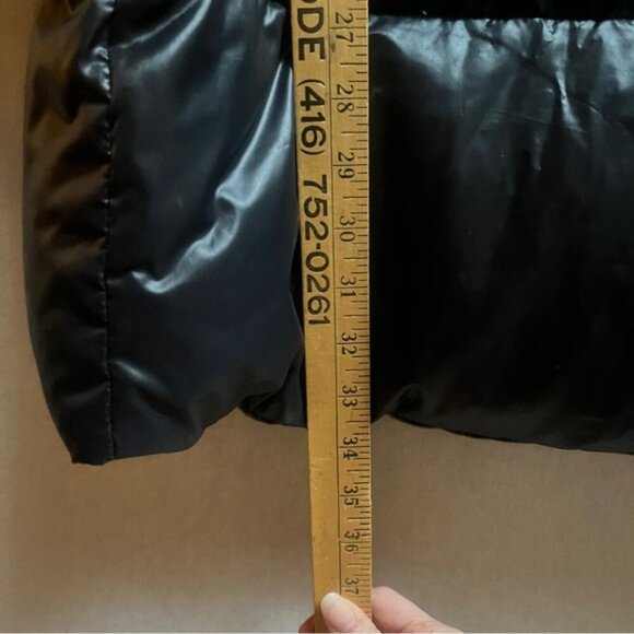 Time Duck Feather Down Puffer Jacket Mid Length Black Size M - Picture 12 of 13